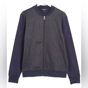 WESTZEROONE BASEBALL JACKET GRAY NAVY LARGE